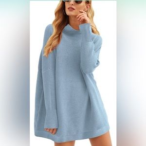 Blue Oversized free people dupe sweater